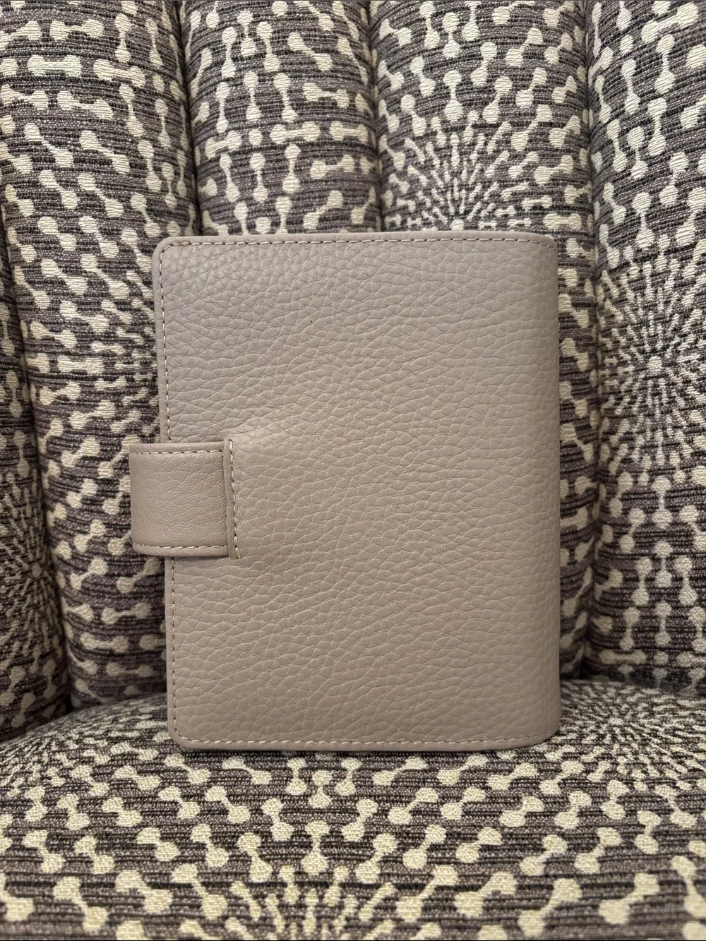 Filofax Pocket Norfolk Rings Planner Organizer Leather New Color: Taupe